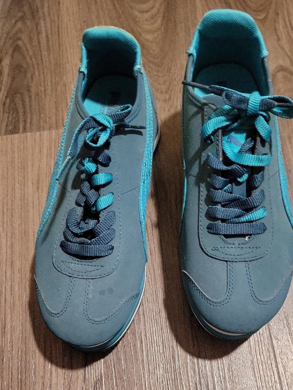 Puma Teal Blue Platform Sneakers
